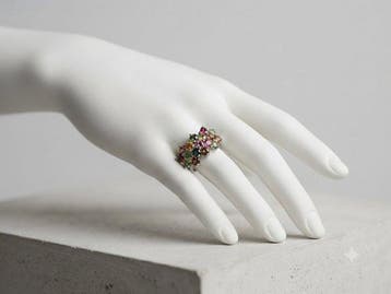 Sans prix de réserve - Bague Argent - 3.00ct. tw. Tourmaline
