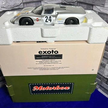Exoto 1:18 - Model raceauto - Exoto Motorbox 1:18 - Porsche, Hobby en Vrije tijd, Nieuw