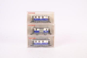 Fleischmann H0 - 5053/5054 - Modeltrein personenwagen (3) -, Nieuw
