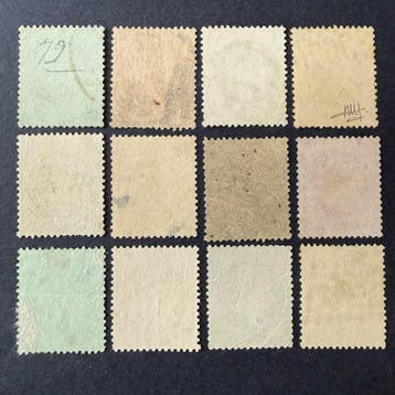 Frankrijk - Yvert 25/38 Napoléon et Cérès waarvan 35, Gestempeld