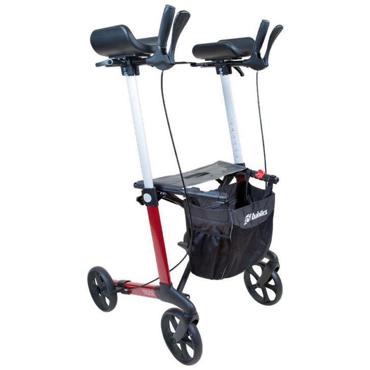 Mobilex Tiger Indoor rollator met onderarmschalen – Rood, Divers, Déambulateurs, Enlèvement ou Envoi