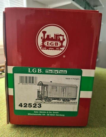 LGB G - 42523 - Wagon de marchandises pour trains miniatures, Hobby en Vrije tijd, Modeltreinen | Overige schalen, Nieuw