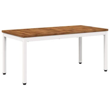 vidaXL Salontafel Natuurlijk en Wit 50 x 100,5 x 45 cm, Verzenden, Nieuw