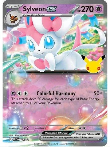 Pokémon - 1 Box - Pokémon 30th Celebration Sylveon ex Box –, Hobby & Loisirs créatifs