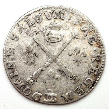 Frankrijk. Louis XIV (1643-1715). 5 Sols 1702-CC, Besançon, Postzegels en Munten