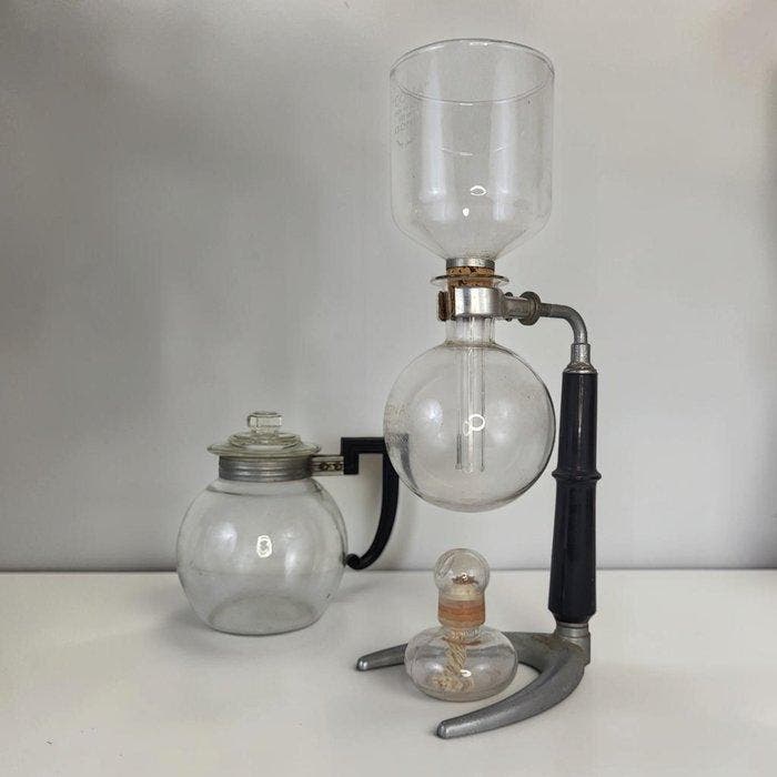 cona - Koffiepot (3) - Cona - Metaal, Glas, Antiek en Kunst, Antiek | Keukengerei
