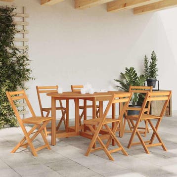 vidaXL Tuintafel 130x90x72 cm massief acaciahout, Verzenden
