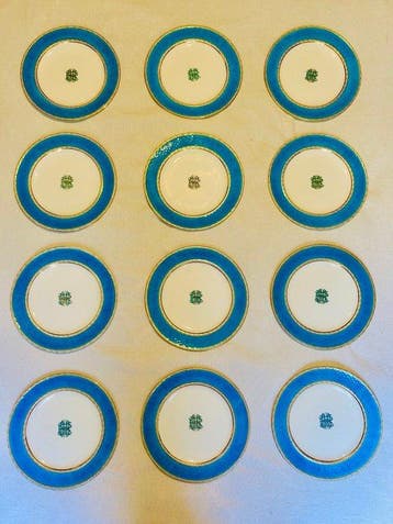Minton for Thomas Goode & Co - Assiette (12) - Porcelaine