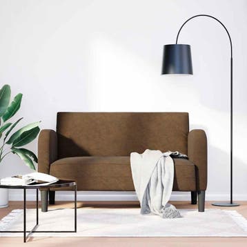 vidaXL Loveseat bank / zetel 110 cm kunstleer bruin, Verzenden, Nieuw