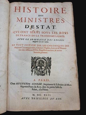 [Charles de Combault dAuteuil] - Histoire des ministres