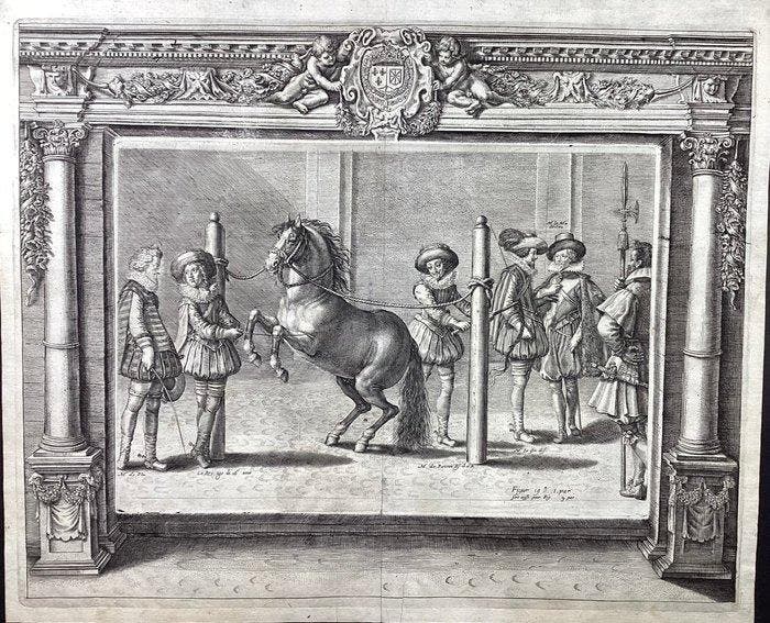 Crispijn I De Passe (1564-1637) - Laddestramento di Luigi, Antiquités & Art, Antiquités | Autres Antiquités