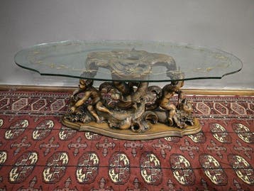 Middentafel - Hout, Glas