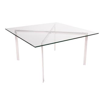 Salontafel Barcelona Pavillion 90cm transparant, Huis en Inrichting, Tafels | Salontafels, Verzenden, Nieuw