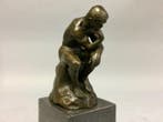Statuette, De Denker naar Rodin - 1,9 kg - 20 cm - Bronze, Antiquités & Art