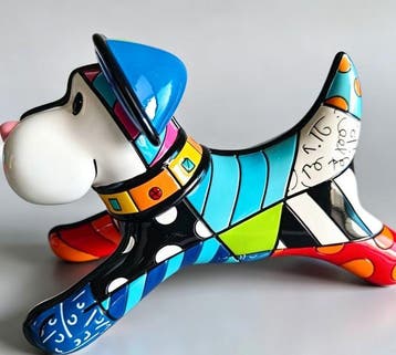 Romero Britto (1963) - Cartoon puppy