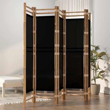 vidaXL Kamerscherm 5-panelen inklapbaar 200 cm bamboe en, Verzenden