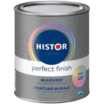 Histor Perfect Finish Muurverf Reinigbaar Matt Mengkleur 1L, Verzenden, Nieuw