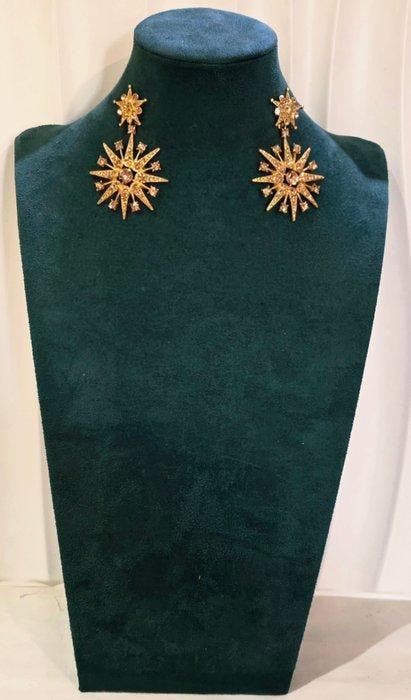 Oscar De La Renta - Verguld - Oorbellen - Zonder, Antiek en Kunst, Curiosa en Brocante