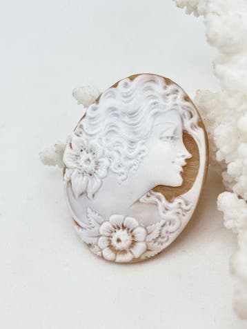 CASSIS MADAGASCARIENSIS - Cameo - Handgesneden camee