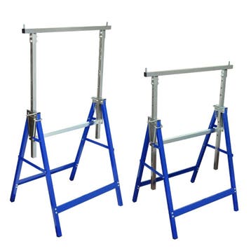 vidaXL Schragen 2 st verstelbaar, Bricolage & Construction, Outillage | Outillage à main, Verzenden