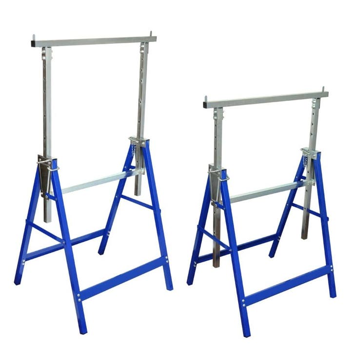 vidaXL Schragen 2 st verstelbaar, Bricolage & Construction, Outillage | Outillage à main, Envoi
