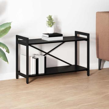 vidaXL Boekenplank Zwart Eiken 80 x 30 x 50 cm Bewerkt hout, Verzenden, Nieuw