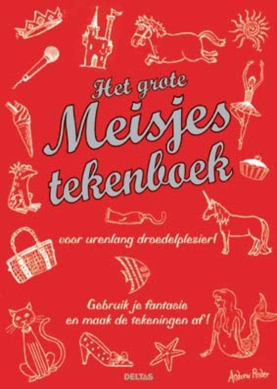 Het grote meisjes tekenboek 9789044724875 A. Pinder, Boeken, Kinderboeken | Jeugd | 10 tot 12 jaar, Gelezen, Verzenden