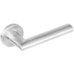 Intersteel enkele deurklink Girona rechts op rond rozet rvs, Nieuw