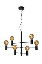 Hanglamp Lucide LEANNE -  - 6xE27 - Zwart -, Huis en Inrichting, Lampen | Hanglampen, Verzenden, Nieuw