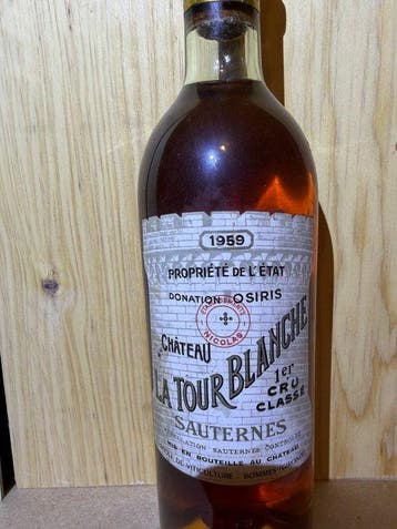 1959 Chateau La Tour Blanche - Sauternes 1er Cru - 1, Verzamelen, Nieuw