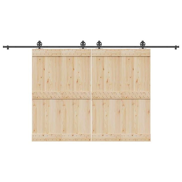 vidaXL Doos met onderdelen voor schuifdeur 400 cm staal, Bricolage & Construction, Serrurerie de bâtiment & Dispositif de fermeture