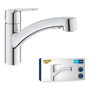 GROHE QuickFix Start keukenkraan uittrekbare douche, chroom, Maison & Meubles, Ophalen of Verzenden
