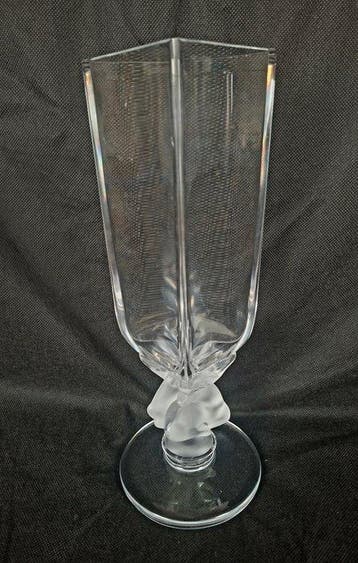 Lalique - Vase - Cristal - Cerf / Chiraz