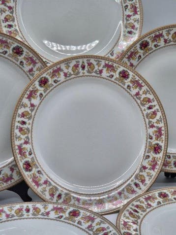 Hackefors / Tirschenreuth – Teller-Set – Porzellan mit, Antiek en Kunst