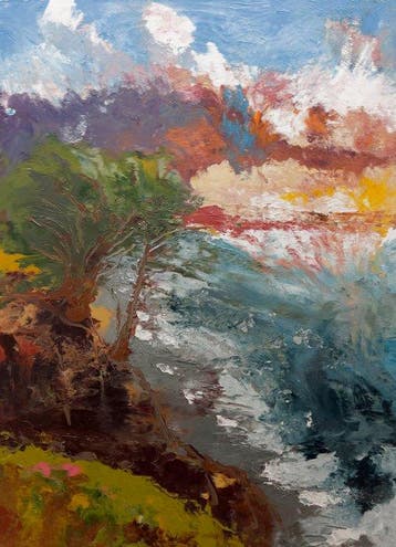 Meryl Grasa - Regata crepuscular I (XL)