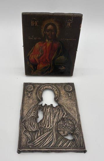 Icoon - Christus Pantokrator - Hout