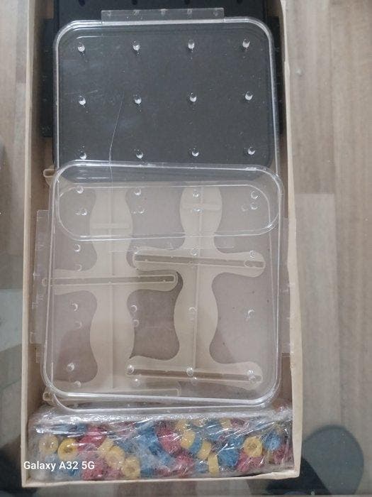 Bordspel - Space Lines - Plastic, Antiek en Kunst, Antiek | Speelgoed