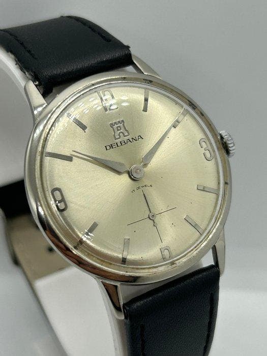 Delbana - Small Seconds - Zonder minimumprijs - 64003 -, Handtassen en Accessoires, Horloges | Heren