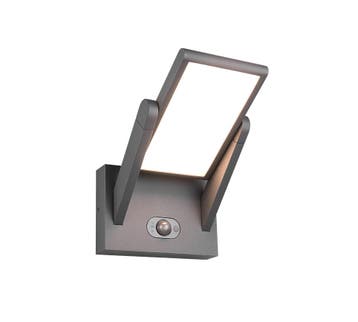 Trio MALAWI wandlamp | LED | antraciet | 18 x 23,5 cm | IP65, Verzenden