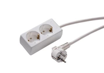 Martin Kaiser 2 Weg Stroomstrip Met 1.5m Kabel (Europese, Verzenden, Nieuw
