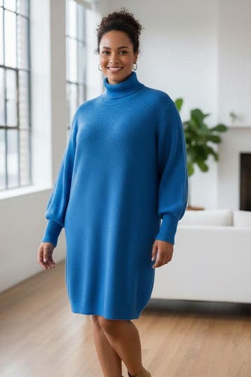No.1 by OX jurk gebreid colL=50-52Maat 46/48 (XL) of groter, Kleding | Dames, Jurken, Verzenden, Nieuw, Maat 46/48 (XL) of groter