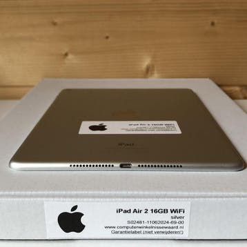 Apple iPad 9.7 Air 2 16GB WiFi (4G) wit zilver + garantie, Ophalen of Verzenden