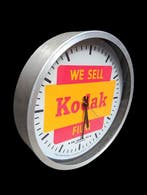 Klok - Metaal - 1970-1980 - reclameklok