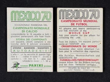 1970 Panini Mexico 70 World Cup, - History: CEA & Schiaffino