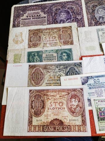 Pologne. - 14 Banknotes - 1919/1948 (Sans prix de réserve)