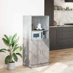 vidaXL Keukenkast 57x41,5x131,5 cm bewerkt hout betongrijs, Verzenden, Nieuw