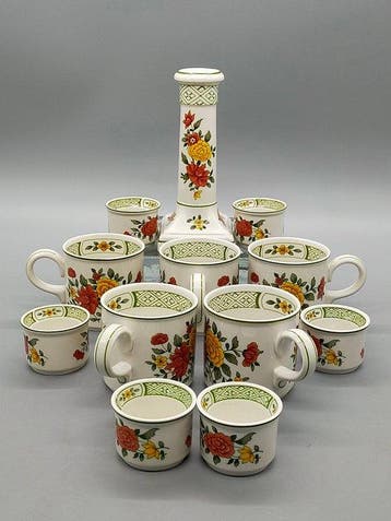 Koffieservies - Villeroy & Boch Porzellan Set – Tassen,, Antiek en Kunst