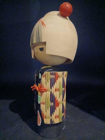 Beeldje - Paar Vintage Sosaku Kokeshi Poppen - Sgen &