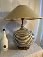 Tafellamp - Swirl - Keramiek, Textiel, Messing - 1, Antiek en Kunst