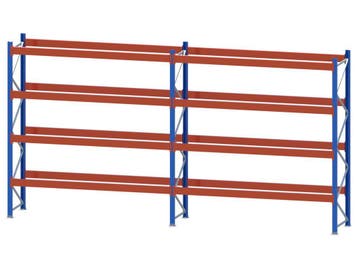 Palletstelling - 3 staanders 3600x1000 + 4 niveaus 3300x150, Ophalen of Verzenden